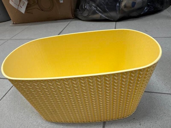 Yellow plastic basket- Supplies ***
