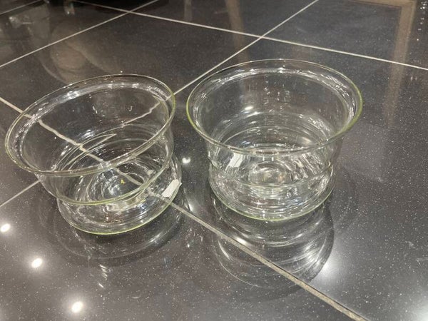 Clear glass candle holder- Candles***