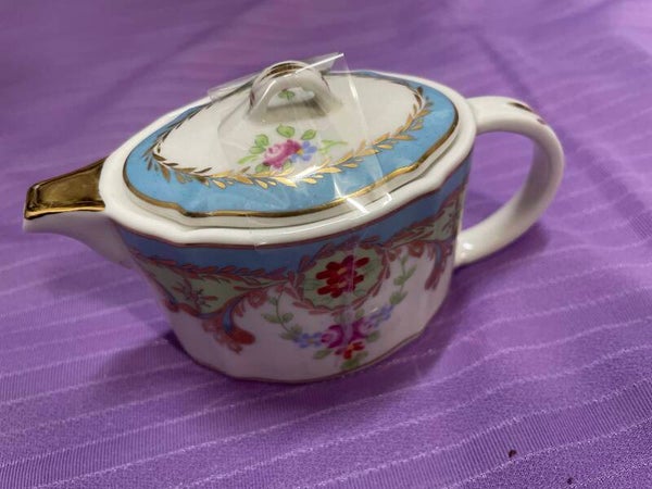 Miniature Porcelain Teapot - Collectibles