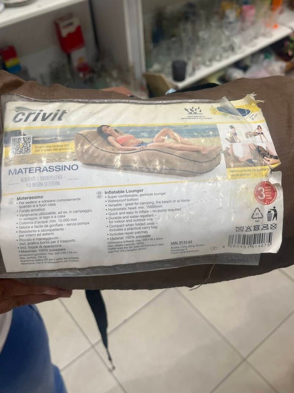 Crivit Inflatable Lounger - Supplies*