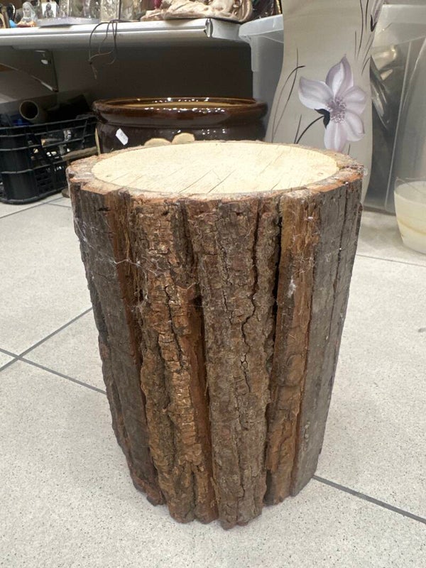 Natural Tree Stump Stool-Decor***