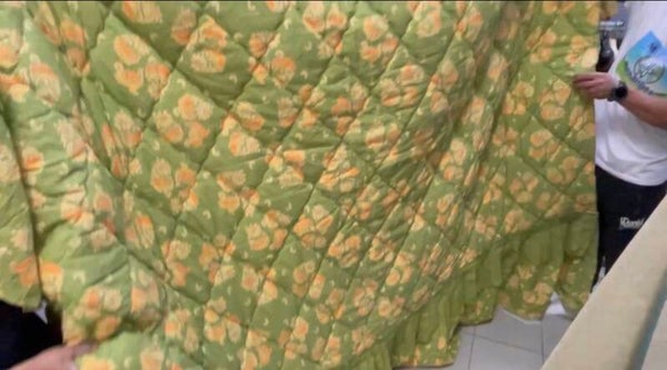 Double Bed Green Bedspread - Supplies*