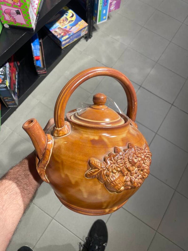 Traditional Ceramic Kettle - Made in Malta - Collectibles