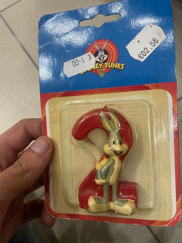 Vintage bugs bunny candle - decor*