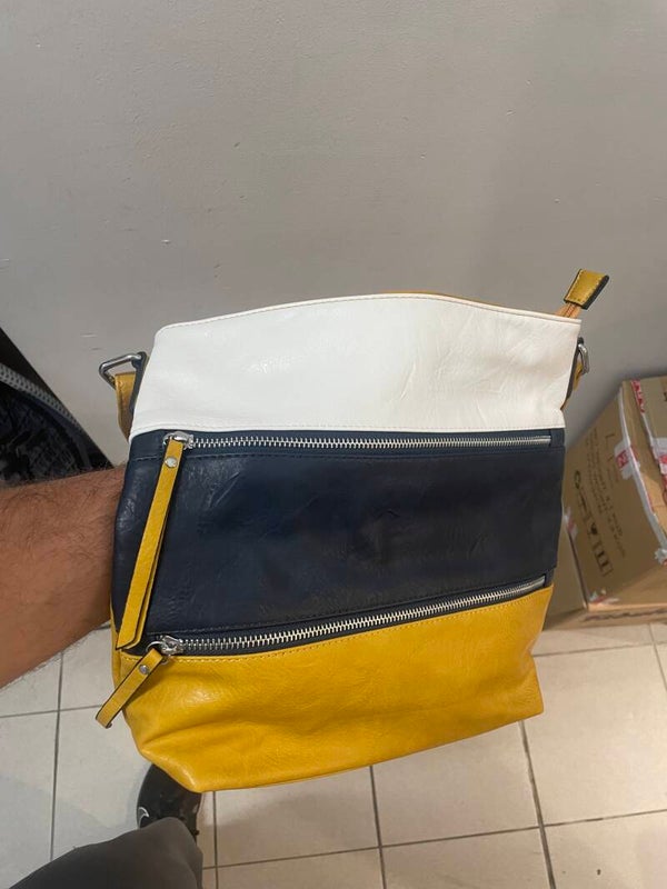 Women Tri-Colour Handbag - Bags*