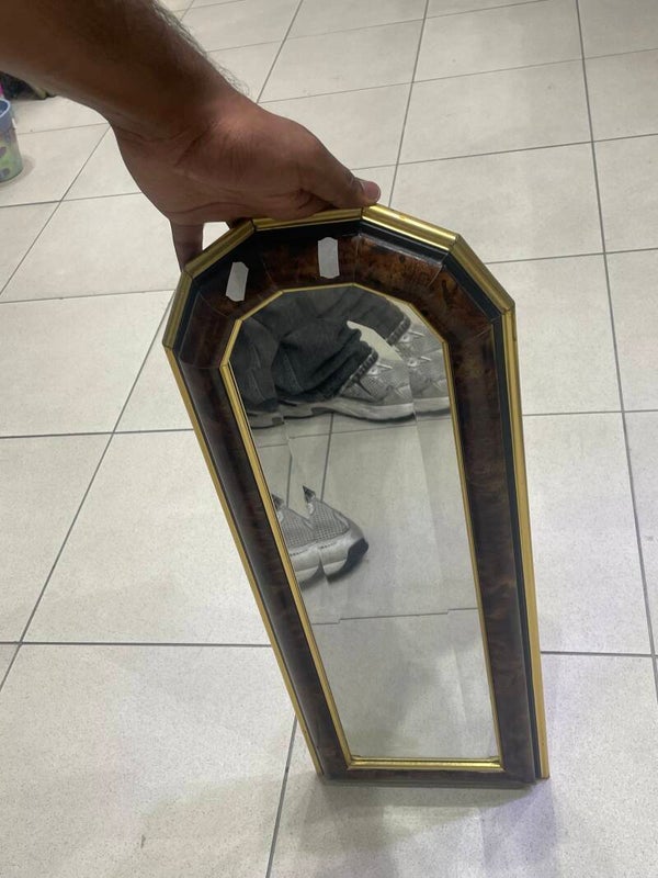 Wooden Framed Mirror - Decor ***