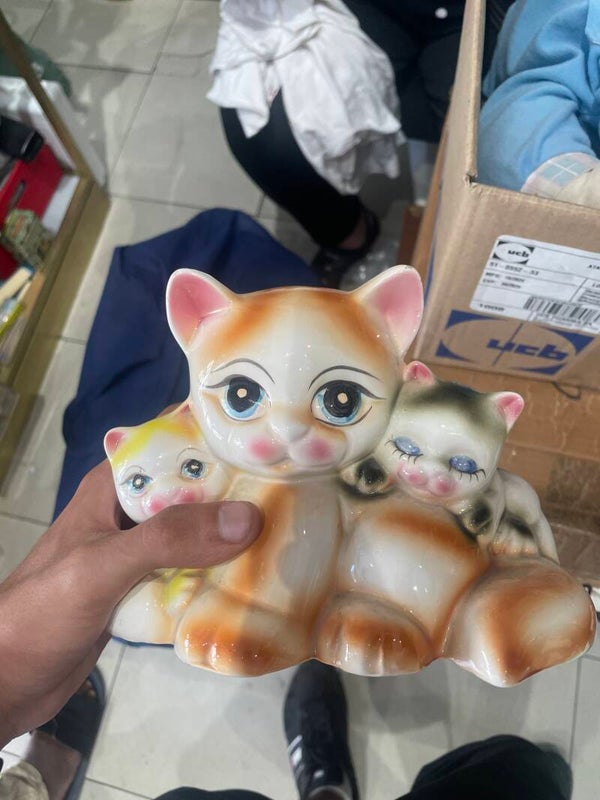 Cat with Kittens money box - Home supplies*