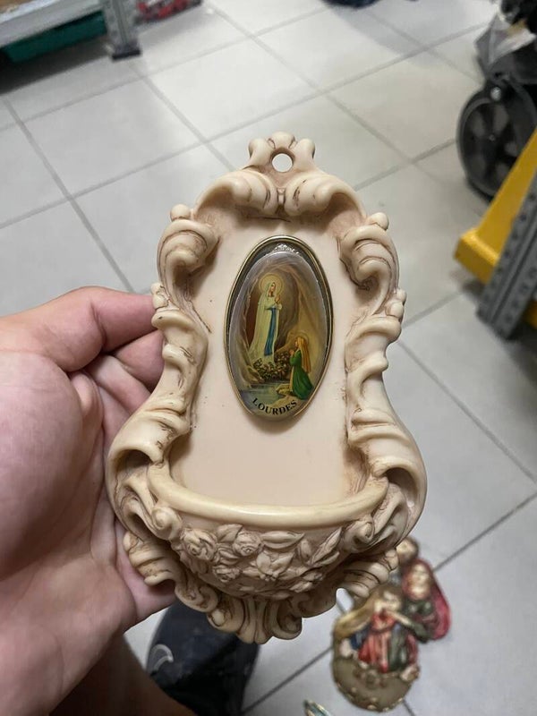 Lourdes Holy Water Font - Religious*