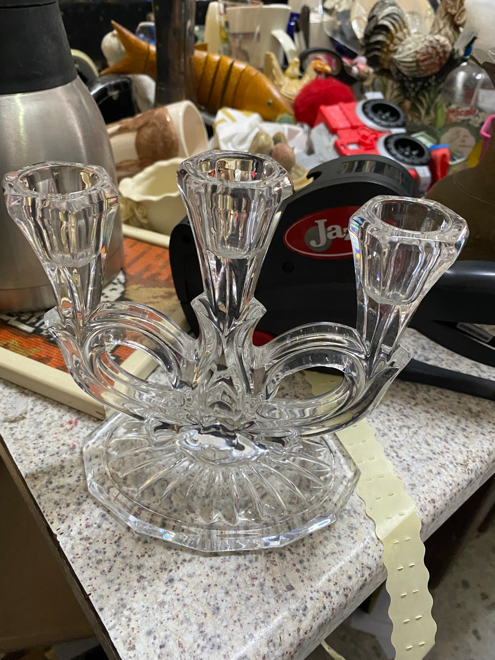 Crystal Candle Holders - Candles