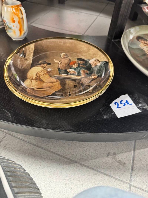 Collector’s Painted Ceramic Plate - Decor