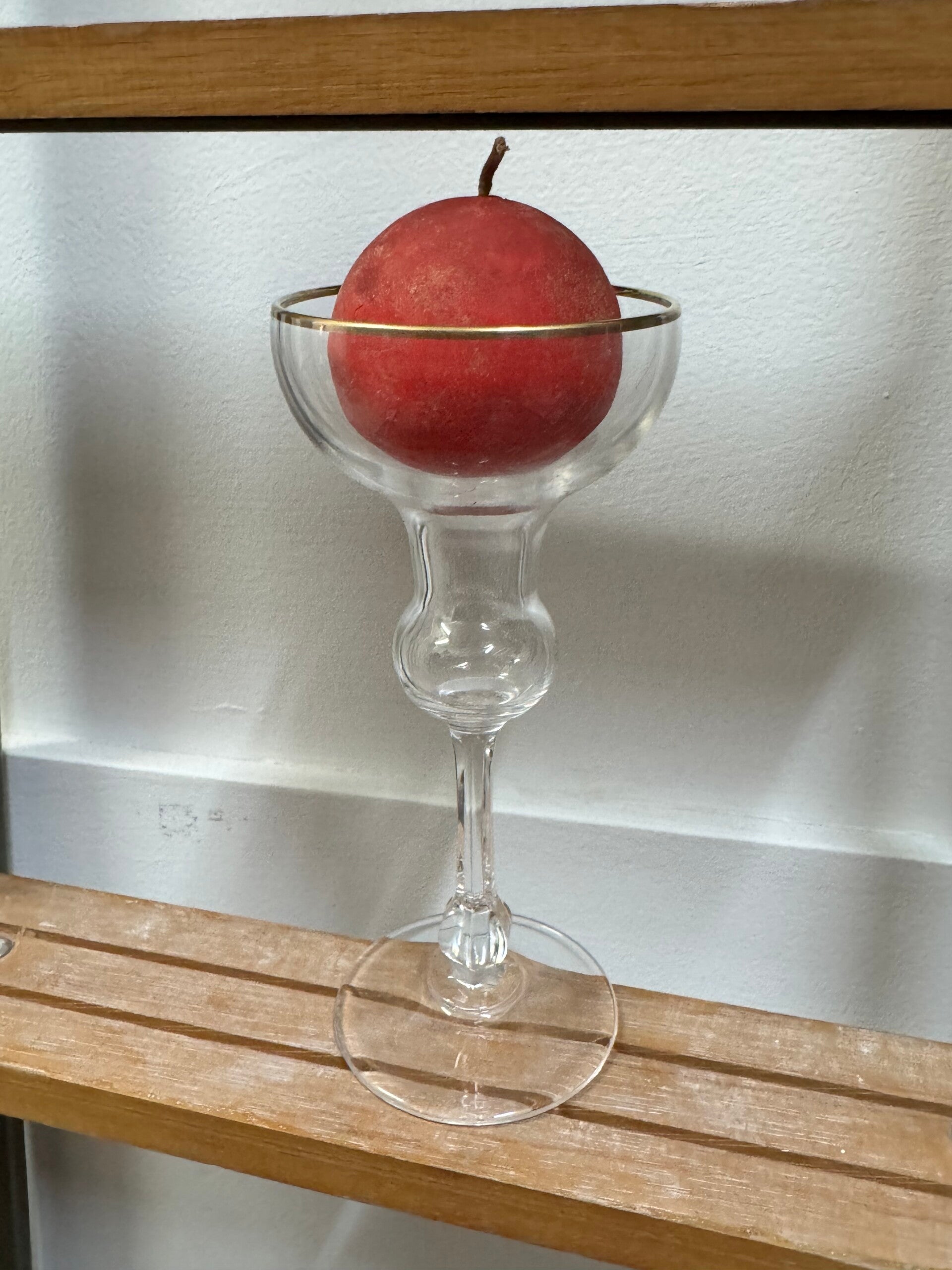 Glass Candle Holder - Candles