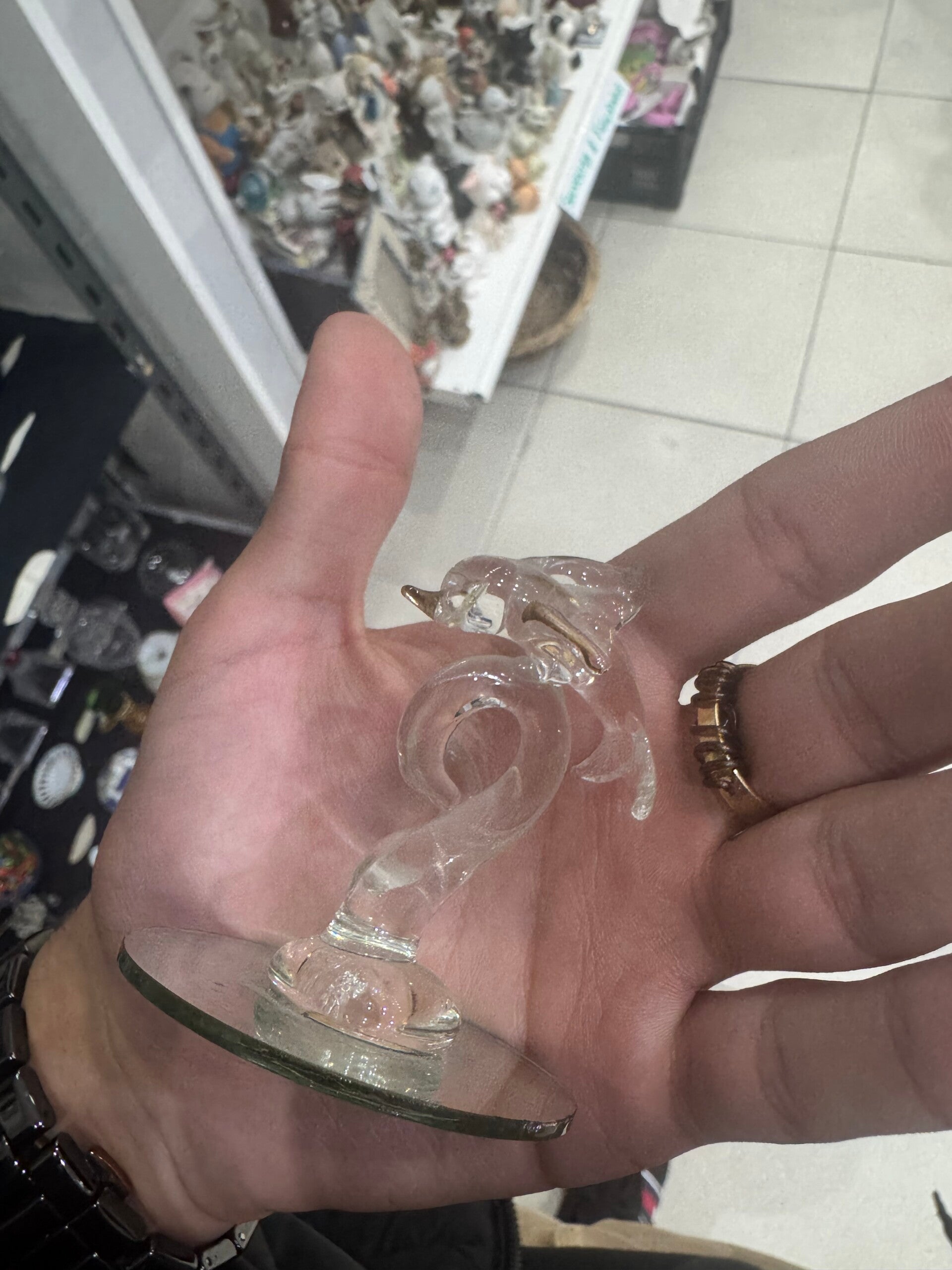 Miniature Glass Dolphin - Collectibles