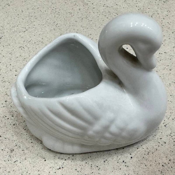 Ceramic Swan Planter - Figurines