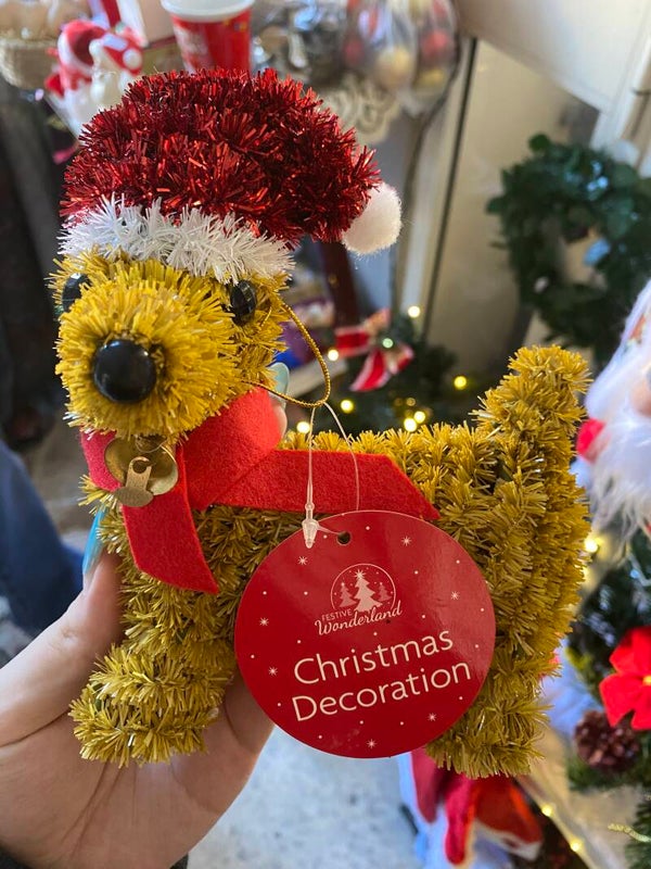 Tinsel Dog - Christmas