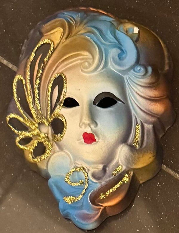 Venetian Ceramic Wall Art Mask - Collectibles