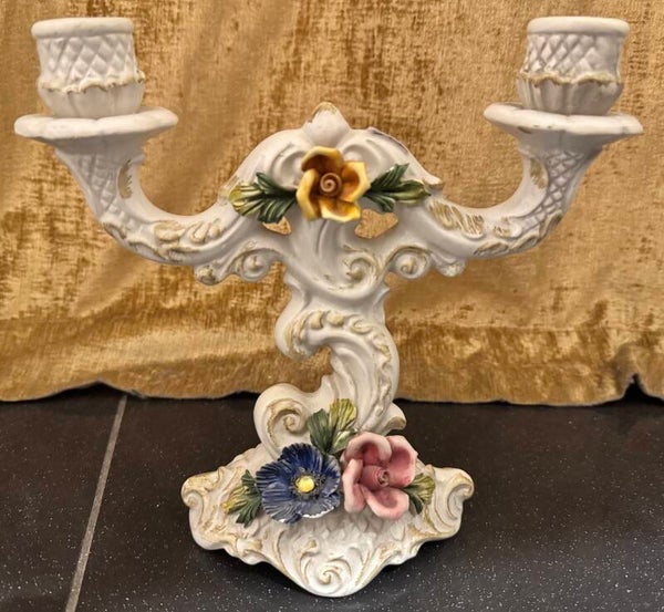 Antiques 2-Arm Candelabra - Candles