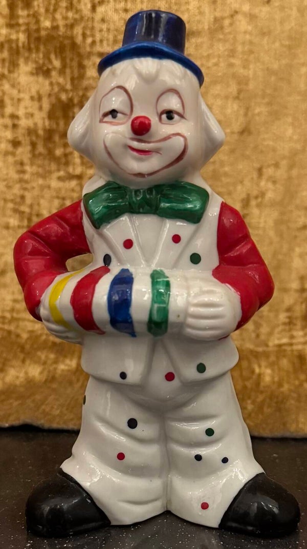 Vintage Porcelain Clown - Figurines