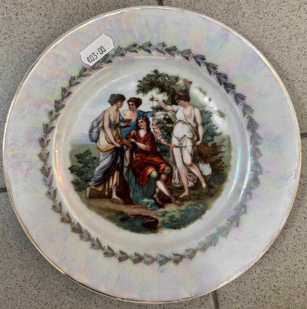 Plate With Antique Scene - Decor
