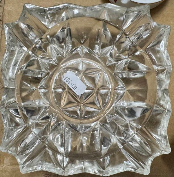 Crystal Glass Ashtray - Decor
