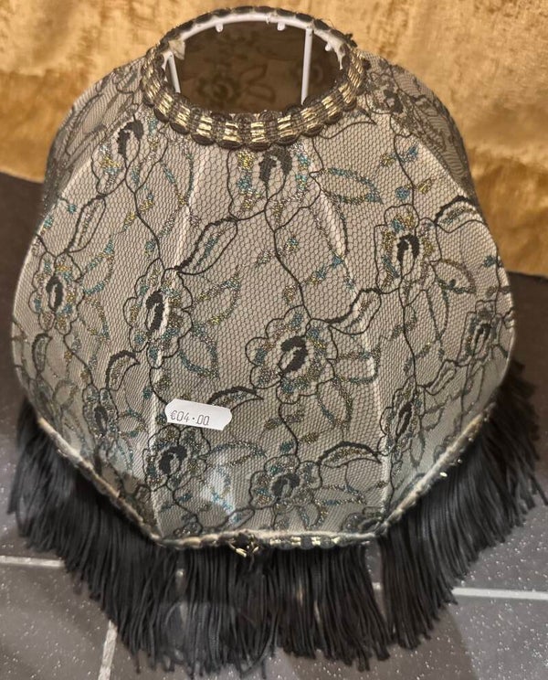 Black Lace Lamp Shade - Supplies