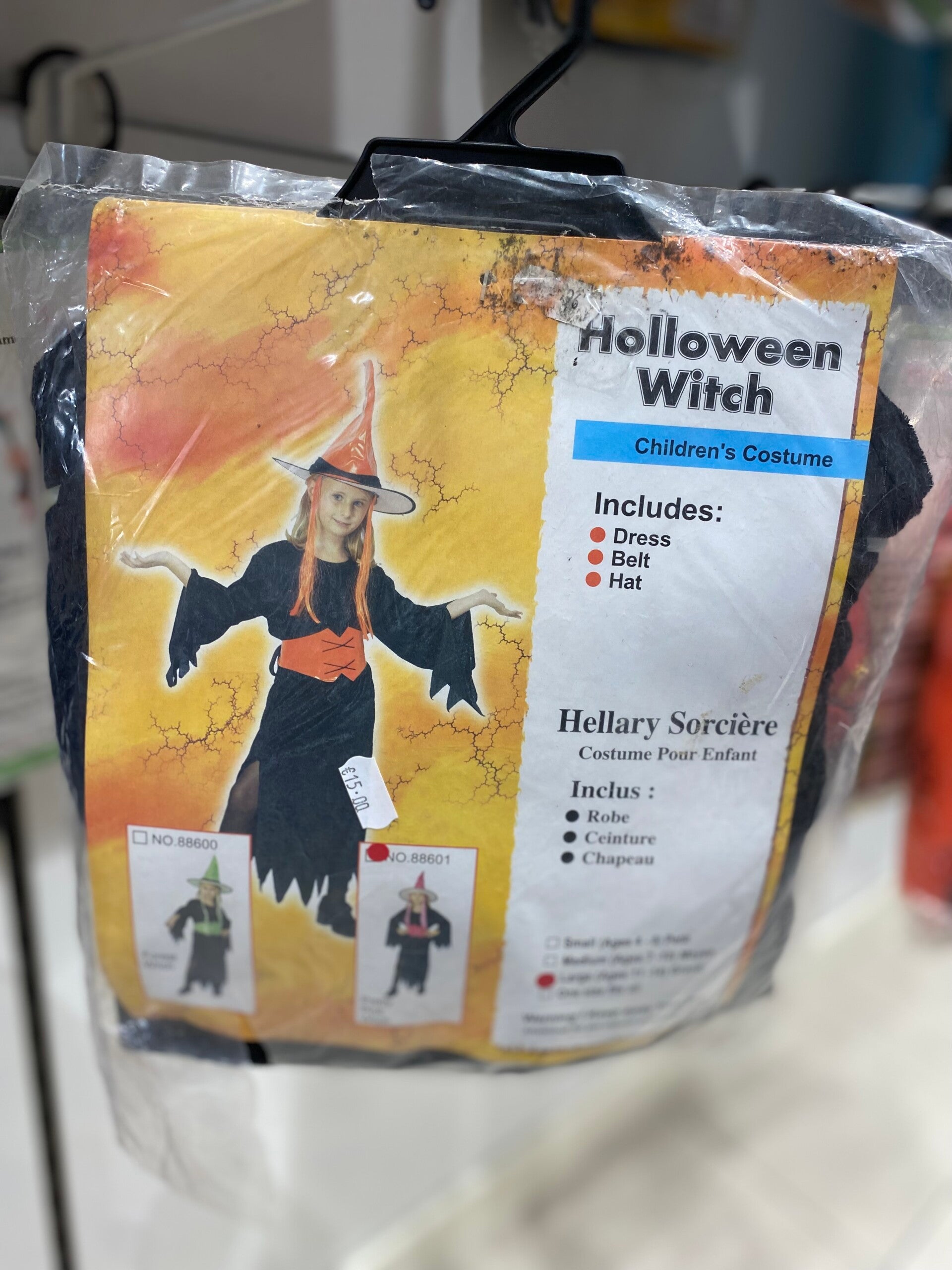 Holloween Witch - Size 11-14 Yrs - Carnival Costume