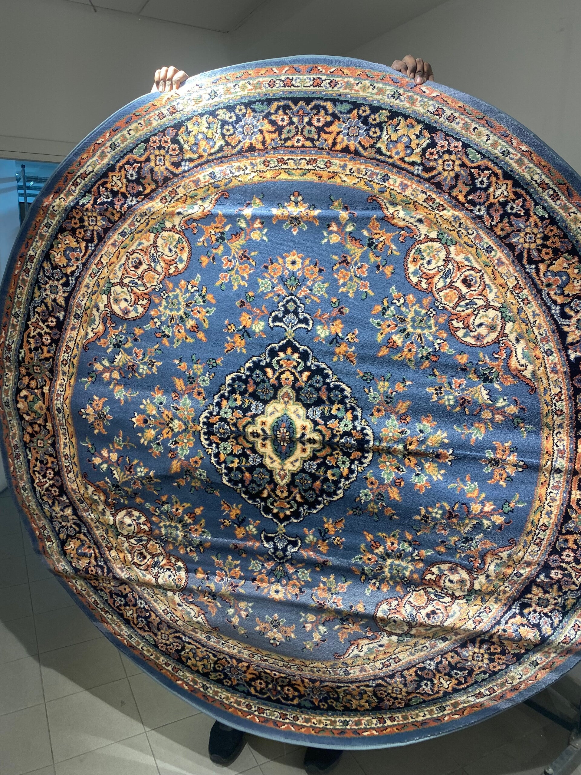 190cm Circular Persian Carpet - Carpets