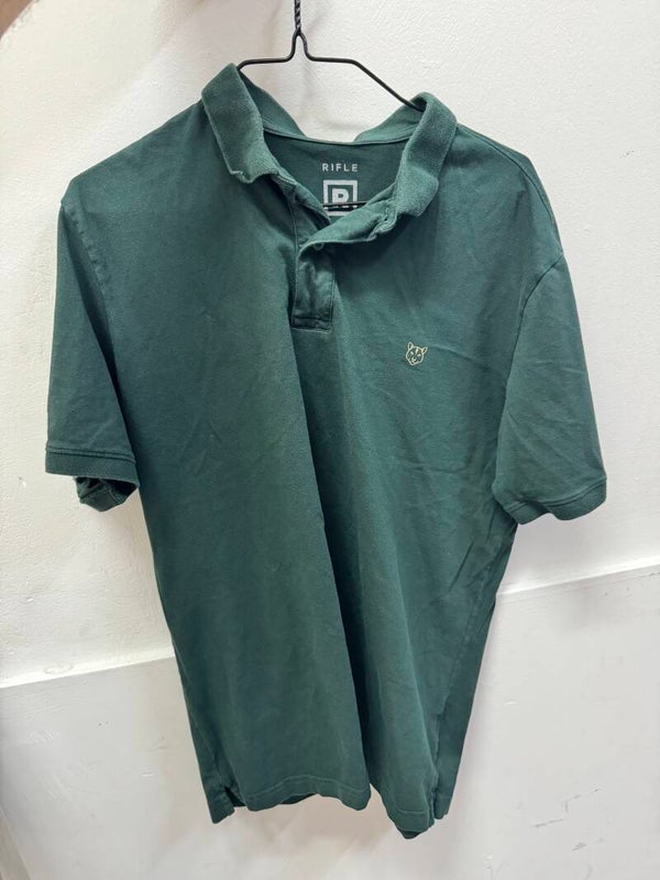 Men Green Polo Shirt - Size L