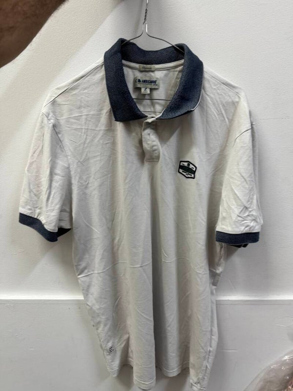 Men White Polo Shirt - Size L