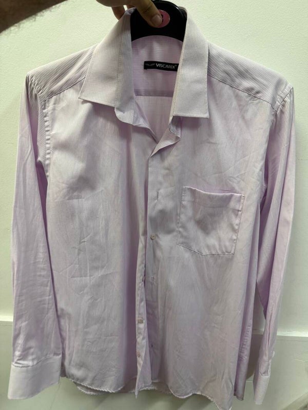 Men Pink Viscardi Shirt - Size M