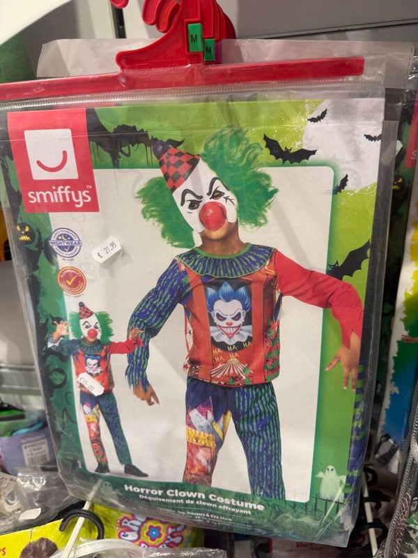 Horror Clown - Size 7-9 Years - Carnival