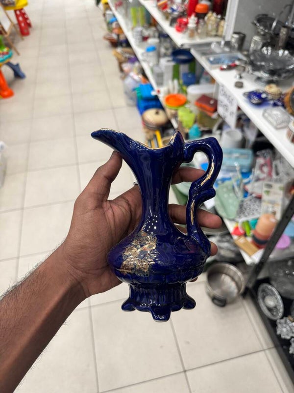 Peacock Pitcher Vase - Decor