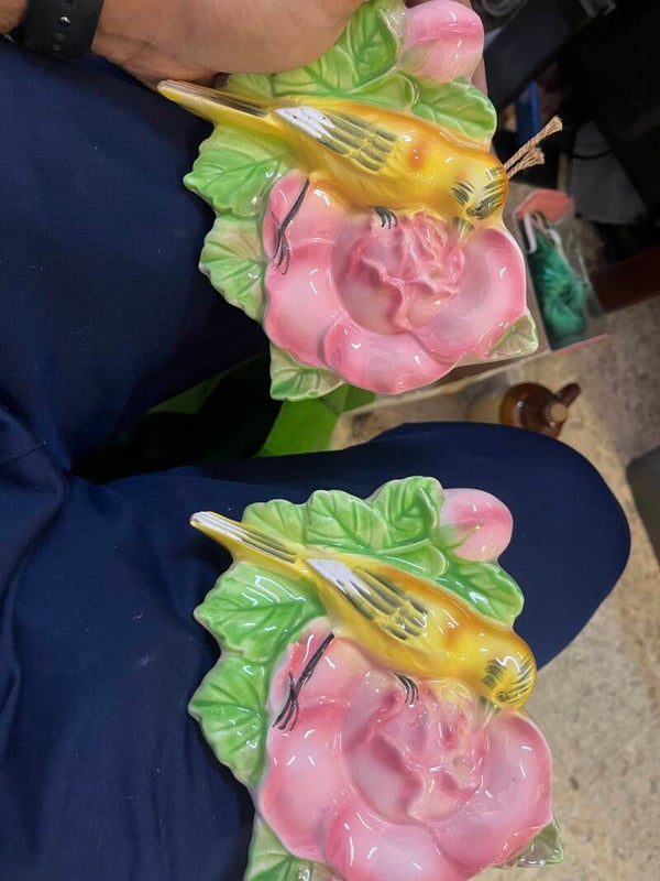 Old Wall Flower Pots - Antiques