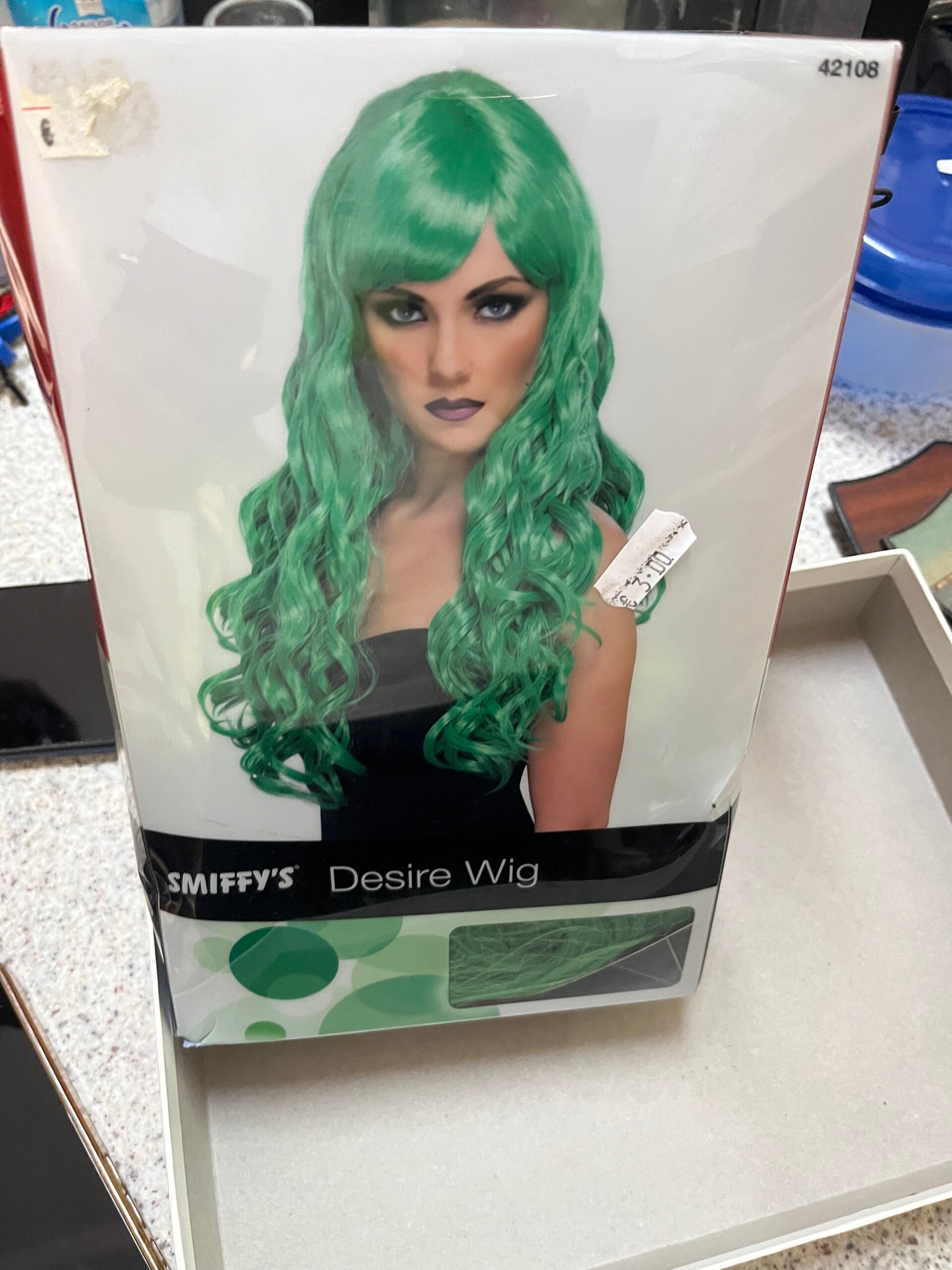 Green Wig - Brand New - Carnival Costume