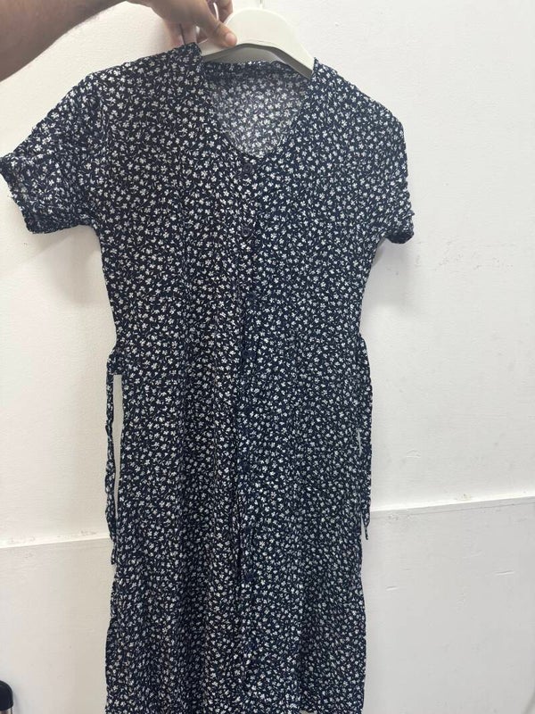 Women Floral Blue Dress - Size S