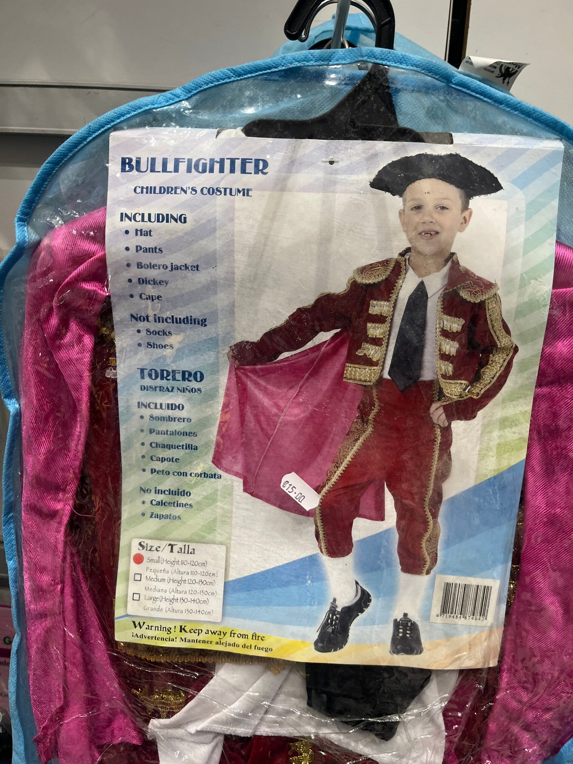 Bullfighter - Size 110 - 120 cm - Carnival Costume