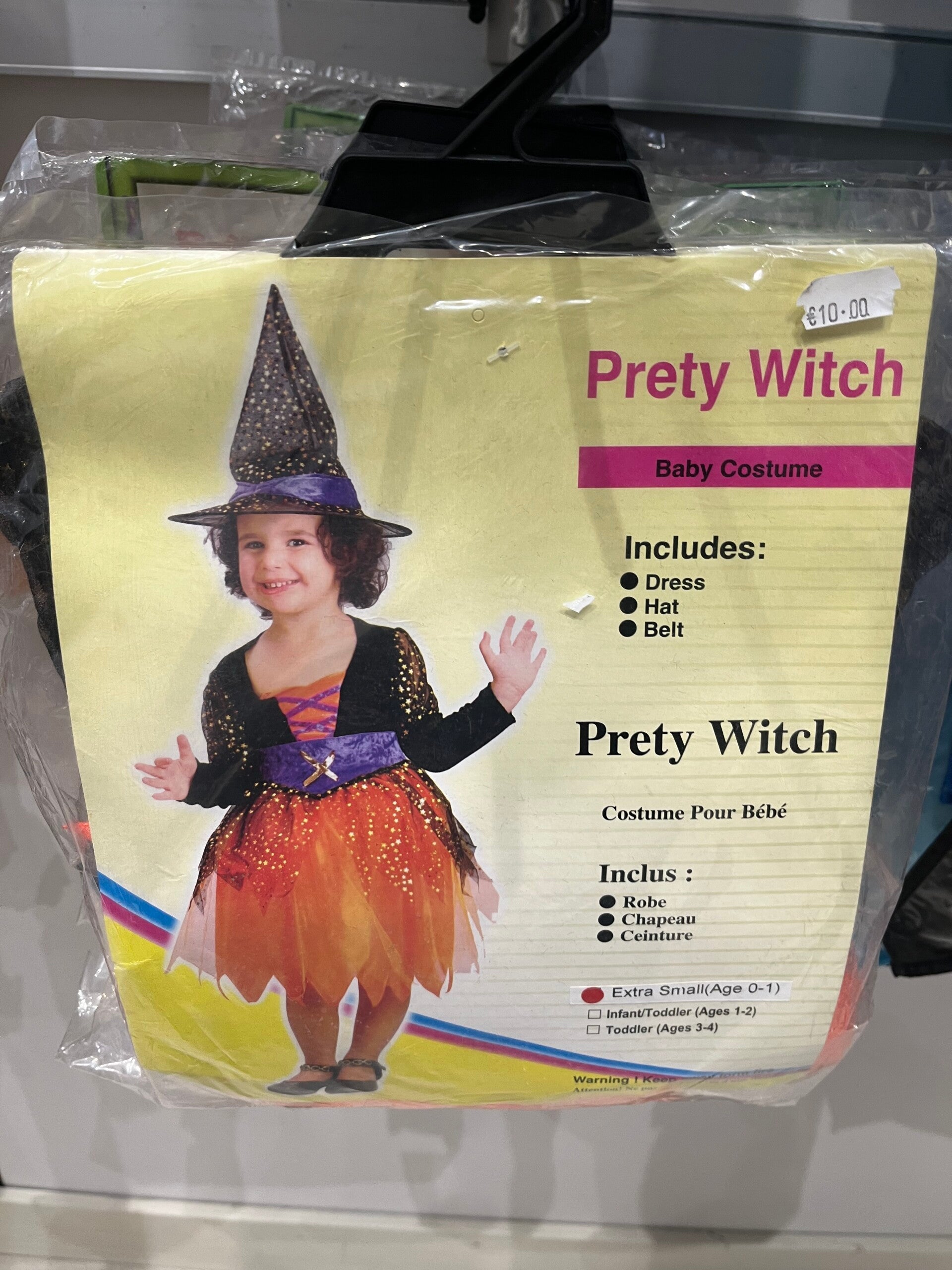 Pretty Witch - Size 0-1 Yrs - Carnival Costume