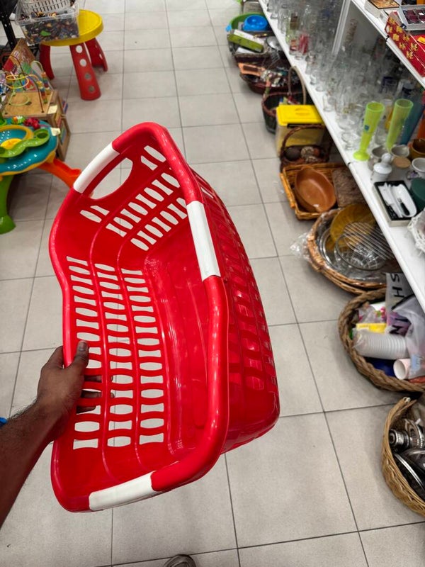 Plastic Laundry Basket - Supplies ***