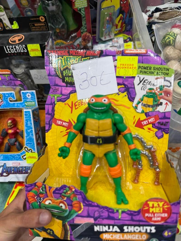 Teenage Mutant Ninja Turtles Ninja Shouts  Michelangelo - Toys*