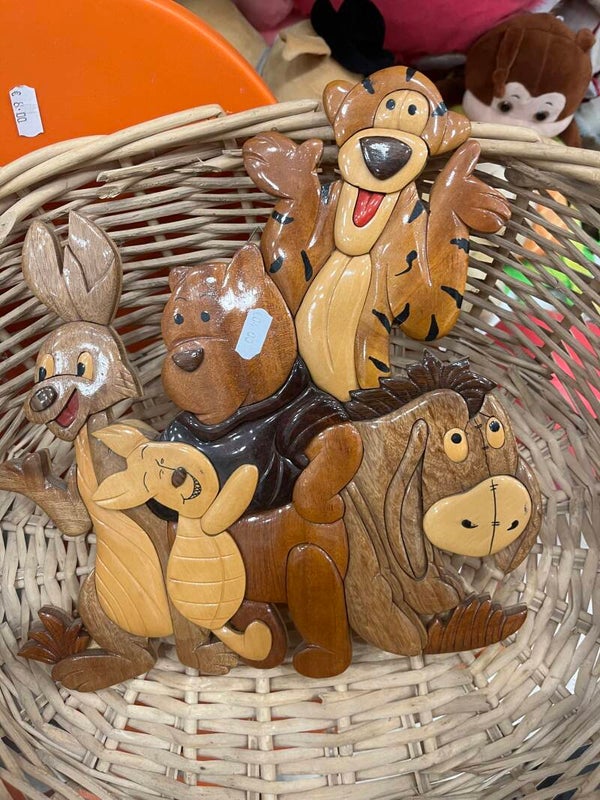 Winnie The Pooh Wooden Intarsia Art - Toys