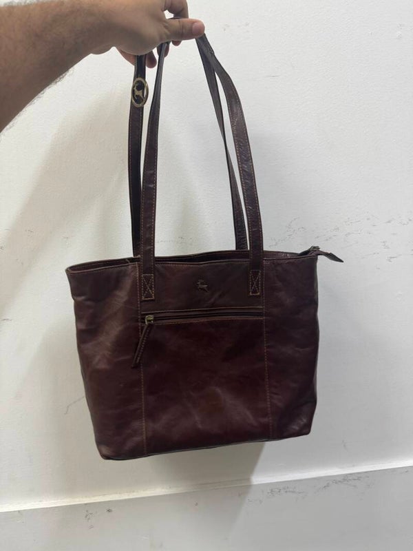 Leather Handbag - Bags*