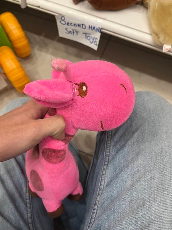 Pink Giraffe Plushie - Toys