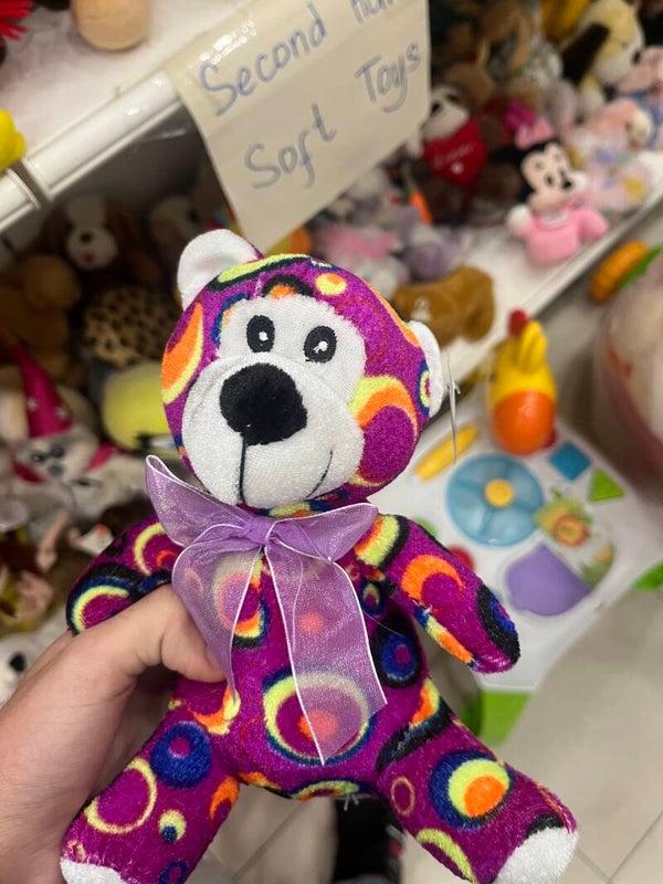Purple Teddy Bear Plushie - Toys