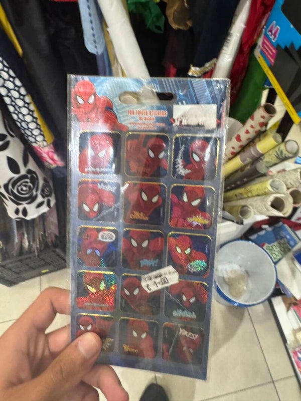 Ultimate Spider-Man Sticker Sheet - Stationary*
