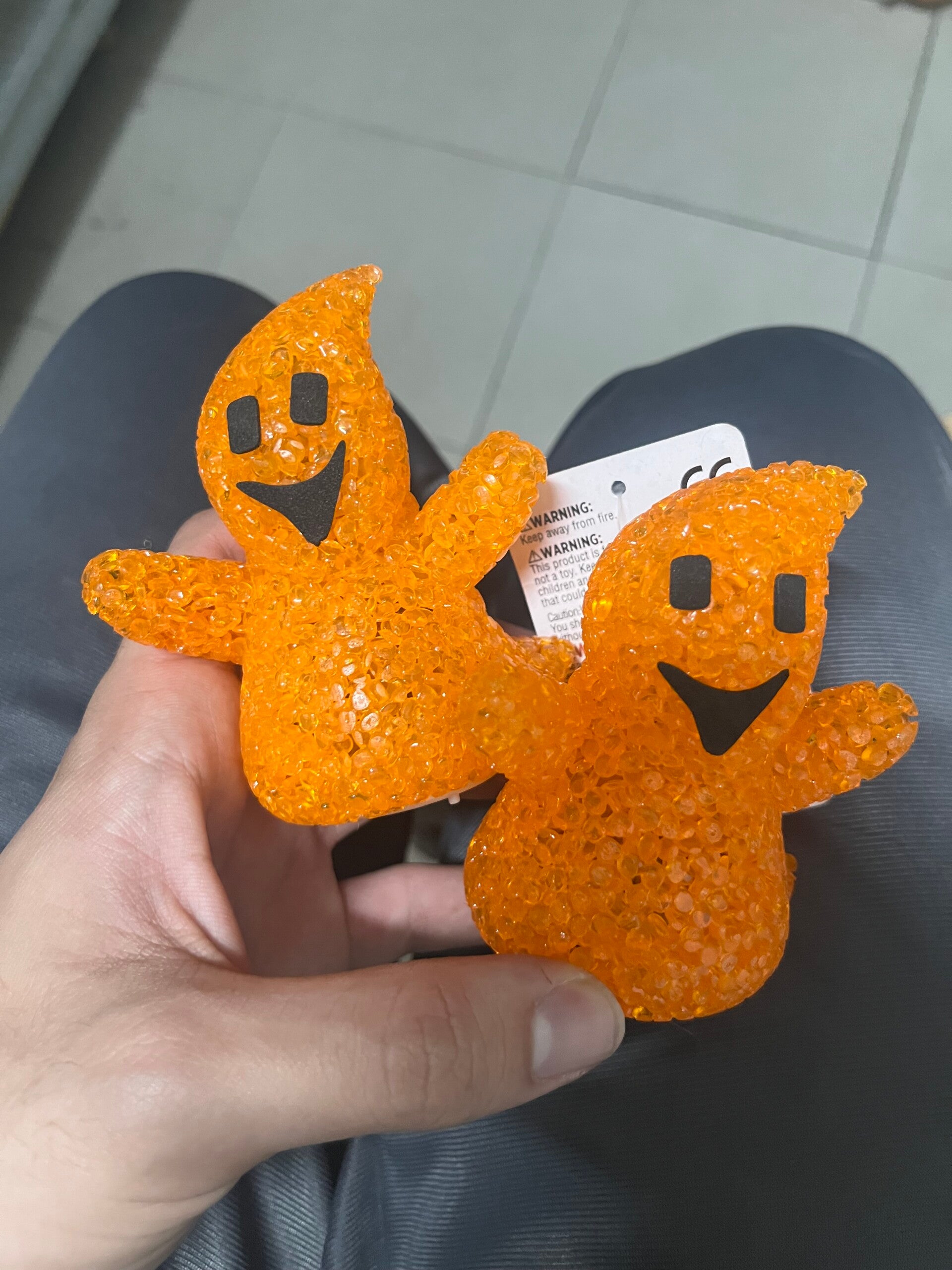 LED Orange Ghosts - Halloween