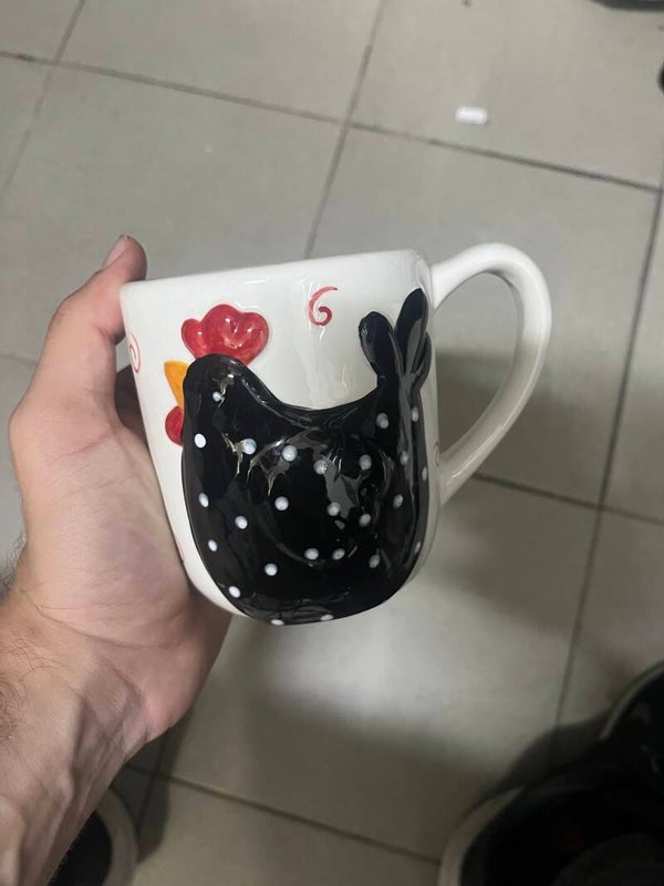 Mug With Black Chicken - Mugs