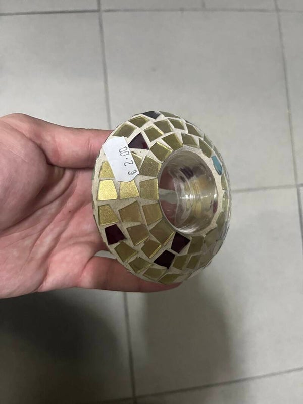 Mosaic Candle Holder - Candles
