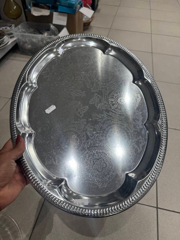 Oval stainless tray - Supplies ***