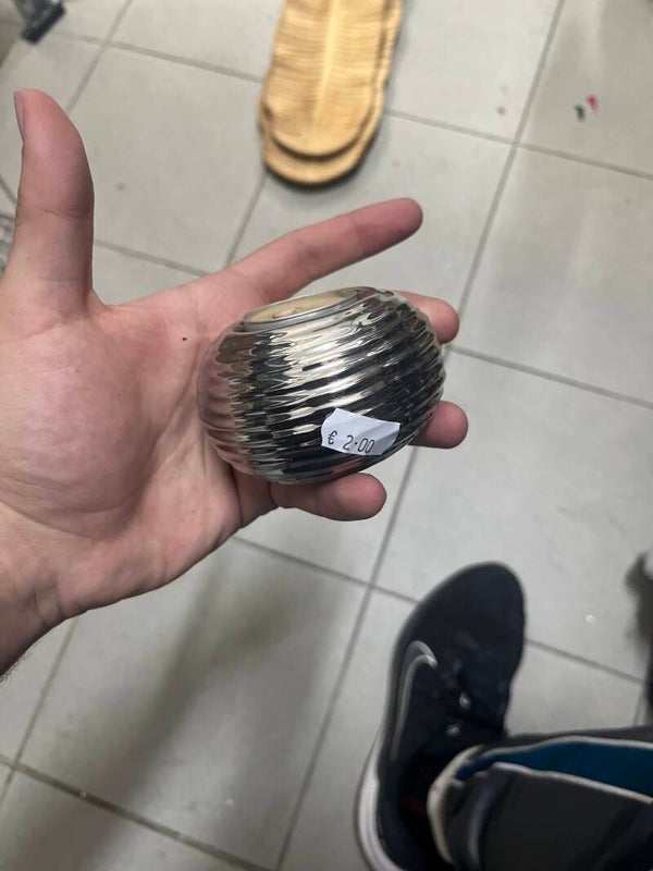 Chrome Candle Holder - Candles
