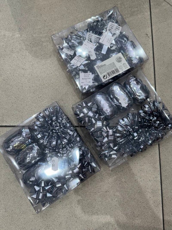 Silver gift bows- Stationary ***