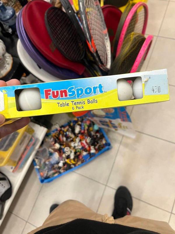 Table Tennis Balls Six Pack - Sports